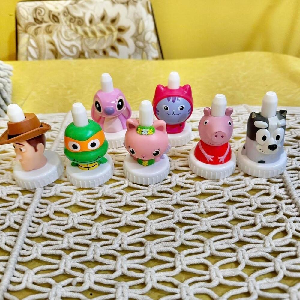 Set of 8 Good to grow bottle juice sippy cup lid toppers!